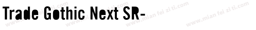 Trade Gothic Next SR字体转换